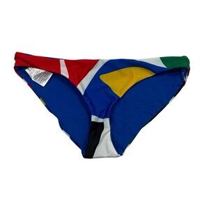 Mara Hoffman Women's S KAY Bikini Swim Bottom Crimson Multi NWT UPF50+ 9289